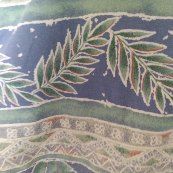 Ralph Lauren Chaps Cotton Short Sleeve Hawaiian Button Up Shirt Size Large - Picture 9 of 13